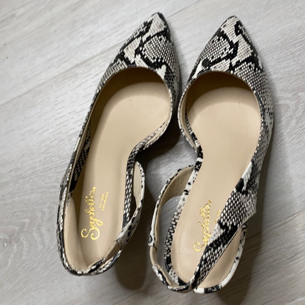 Sling Back Python Heels - image 1